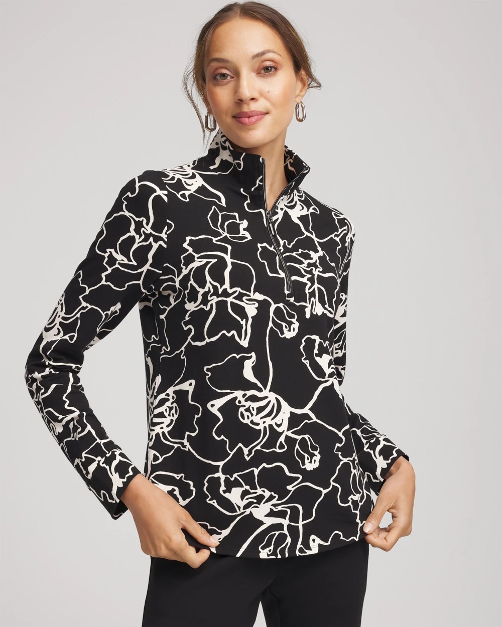 Zenergy® Half-Zip Mockneck Top | Chico's Zenergy® Half-Zip Mockneck Top | Chico's